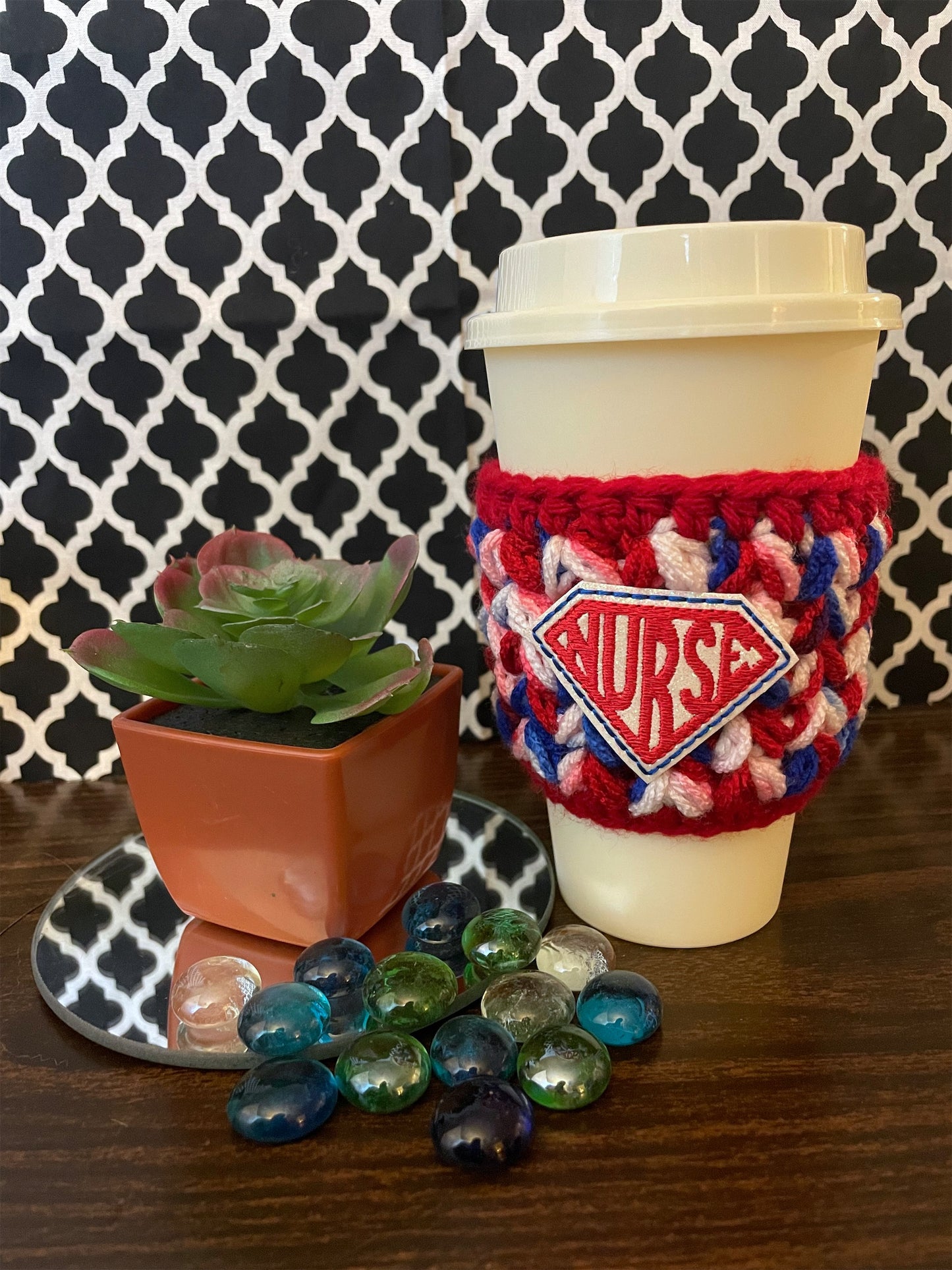 Superhero Nurse Cup Cozy