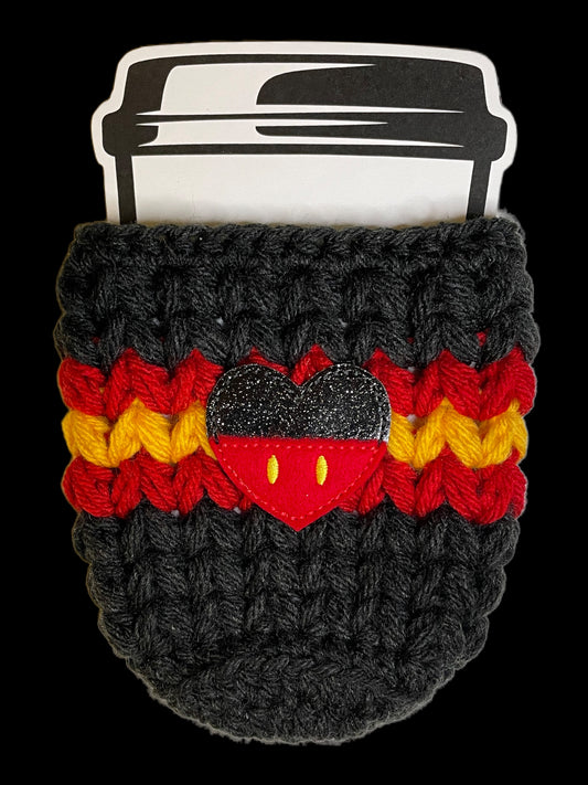 Mouse Heart Cold Cup Cozy