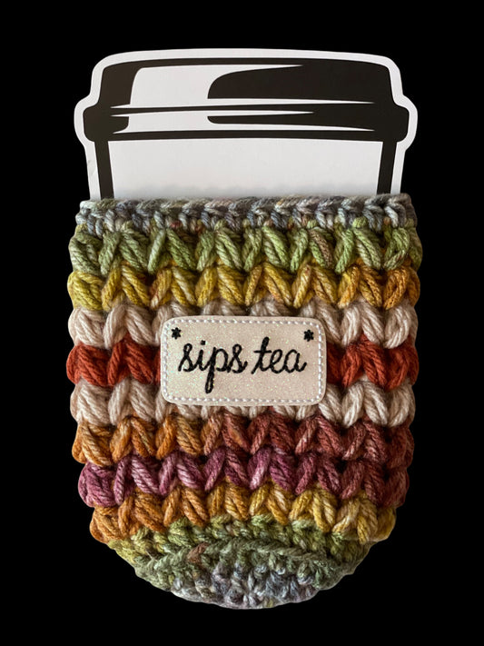 Sips Tea Cold Cup Cozy