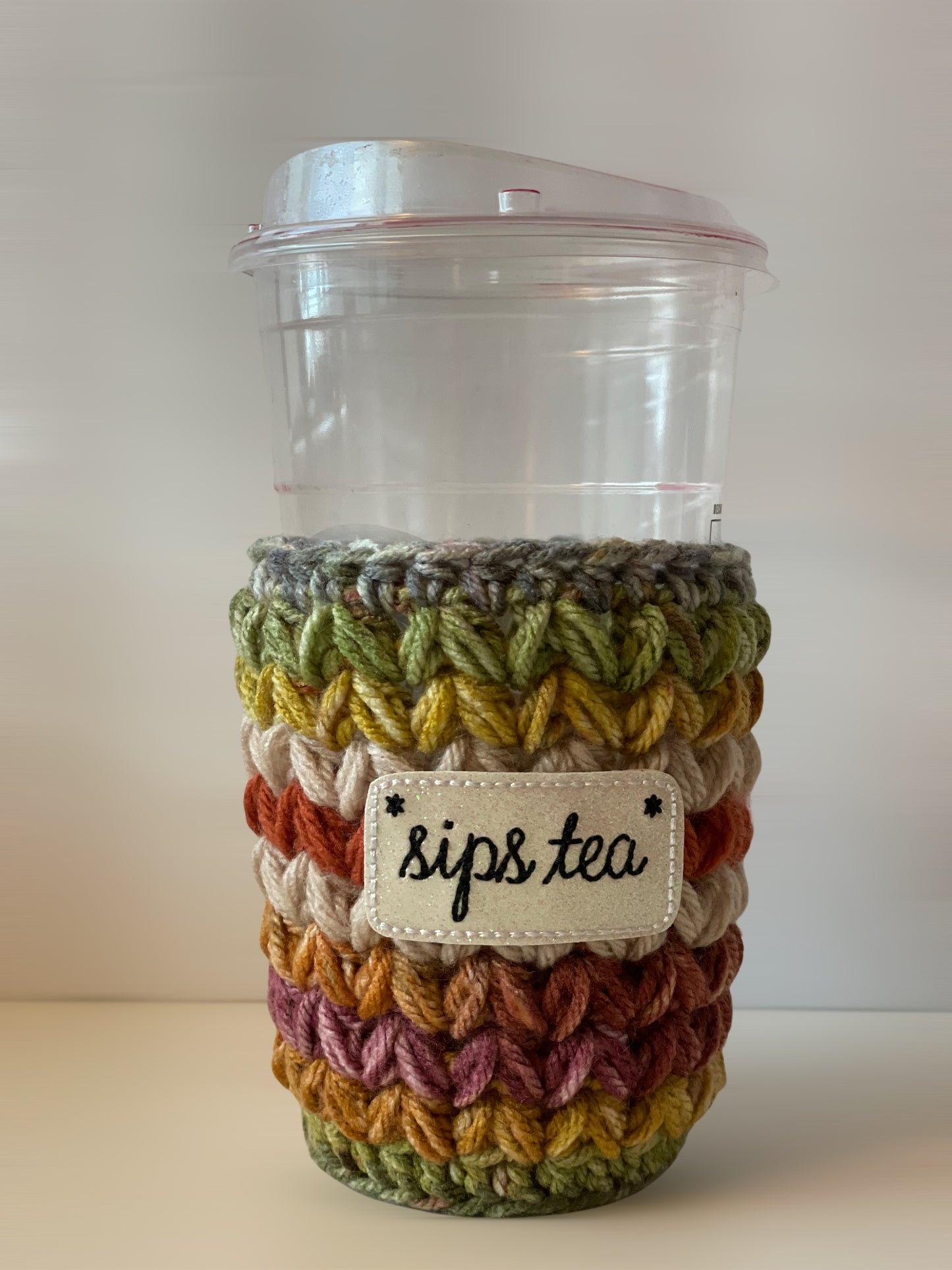 Sips Tea Cold Cup Cozy