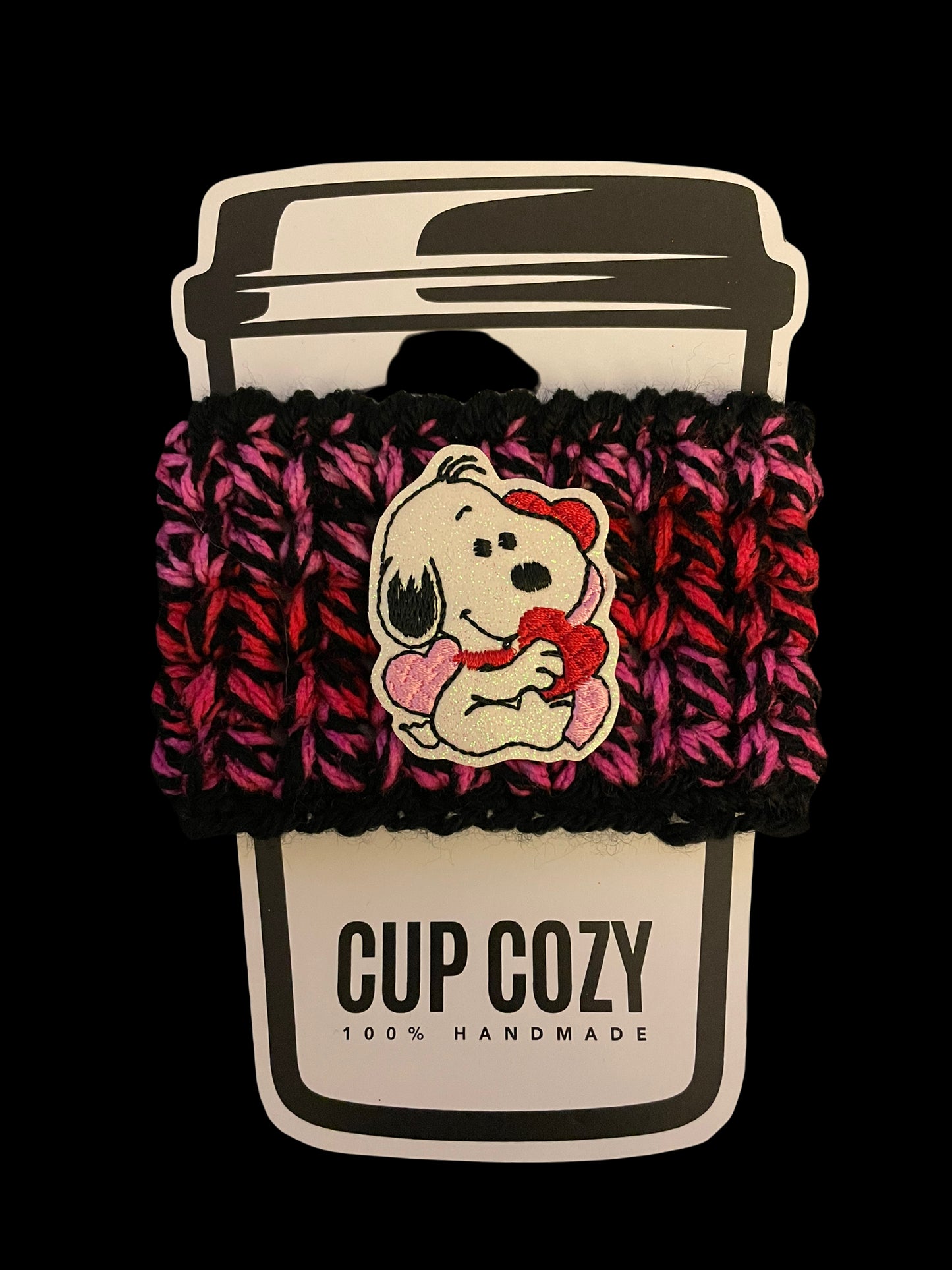 Snoopy Valentine Cup Cozy