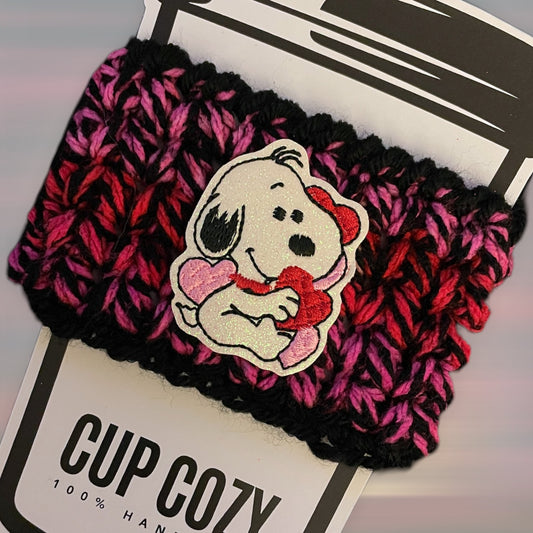 Snoopy Valentine Cup Cozy