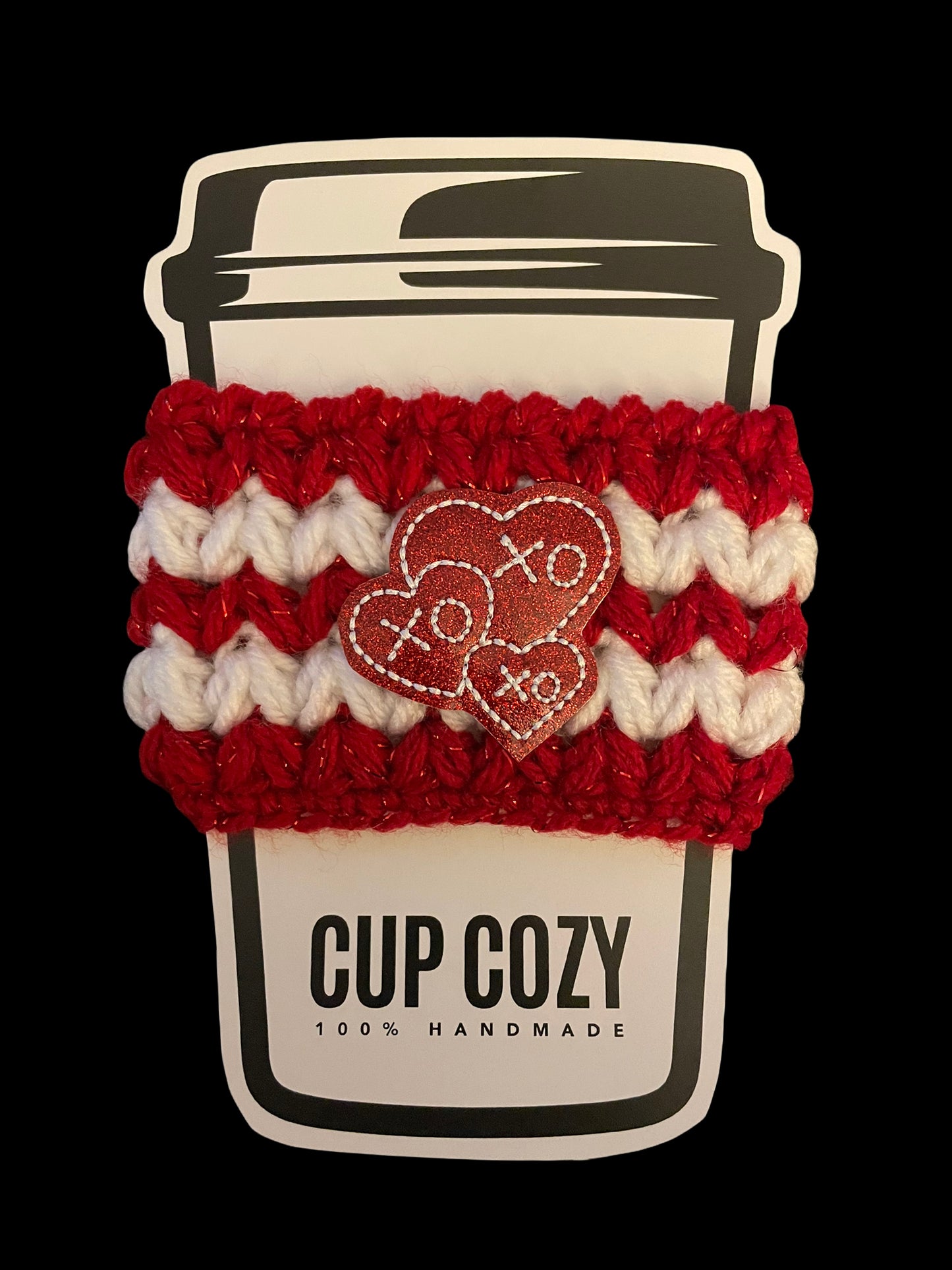 XOXO Hearts Cup Cozy