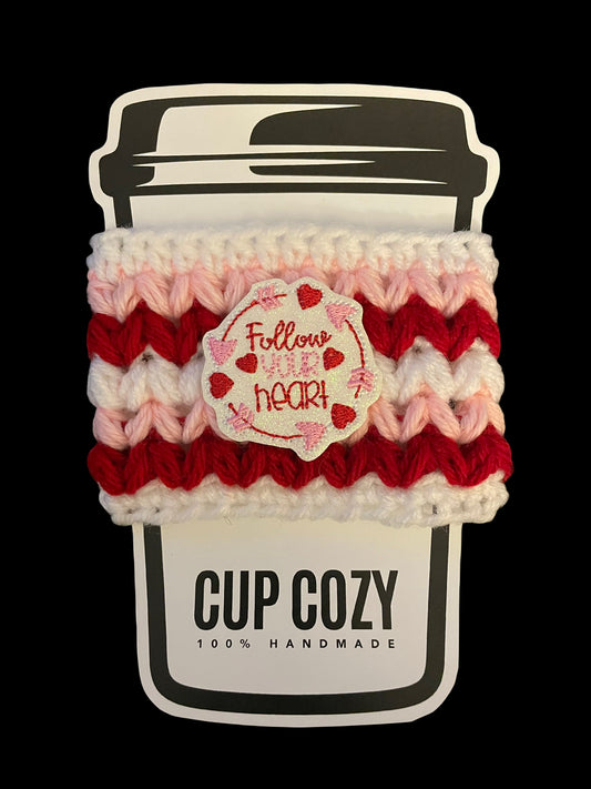 Follow Your Heart Cup Cozy