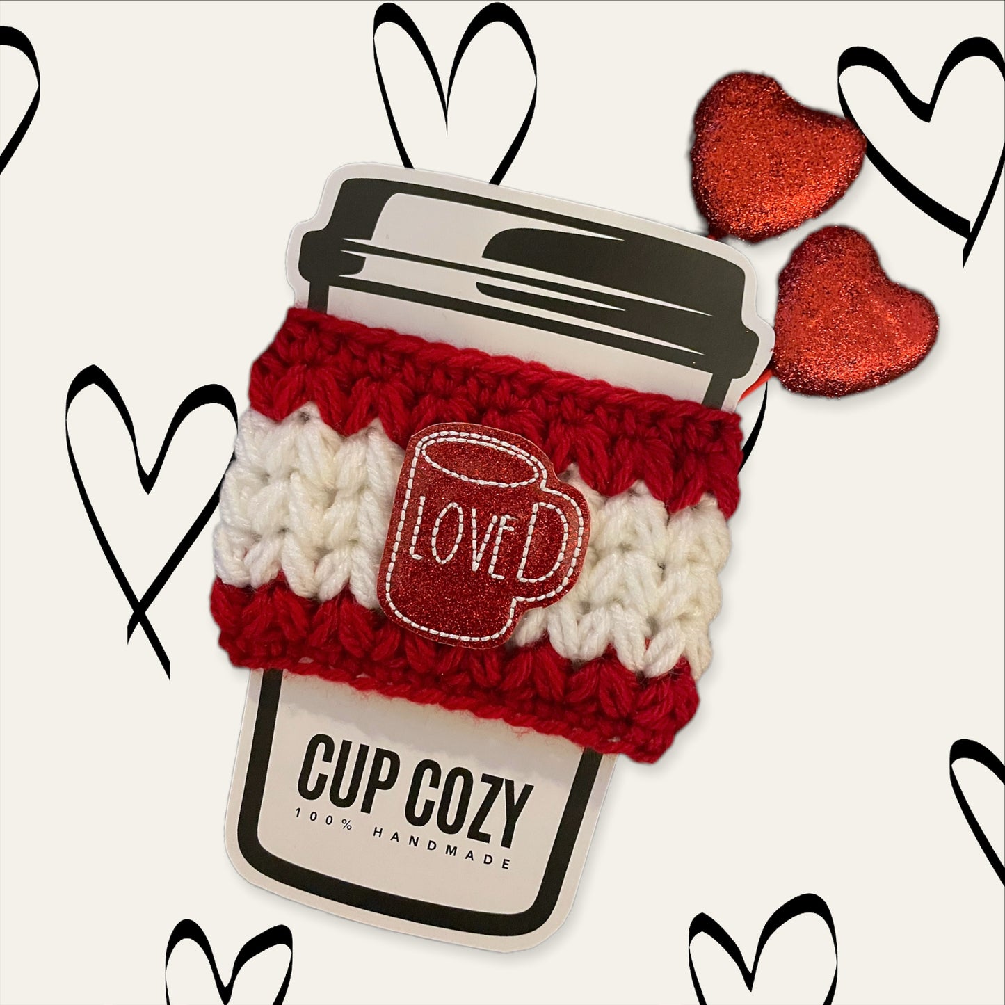 Red Love Cup Cozy