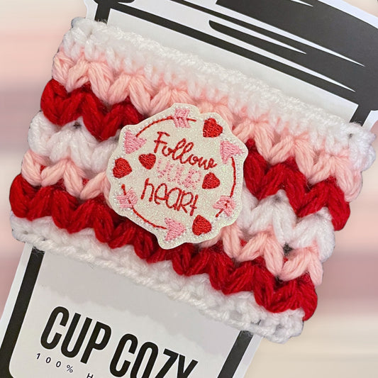 Follow Your Heart Cup Cozy