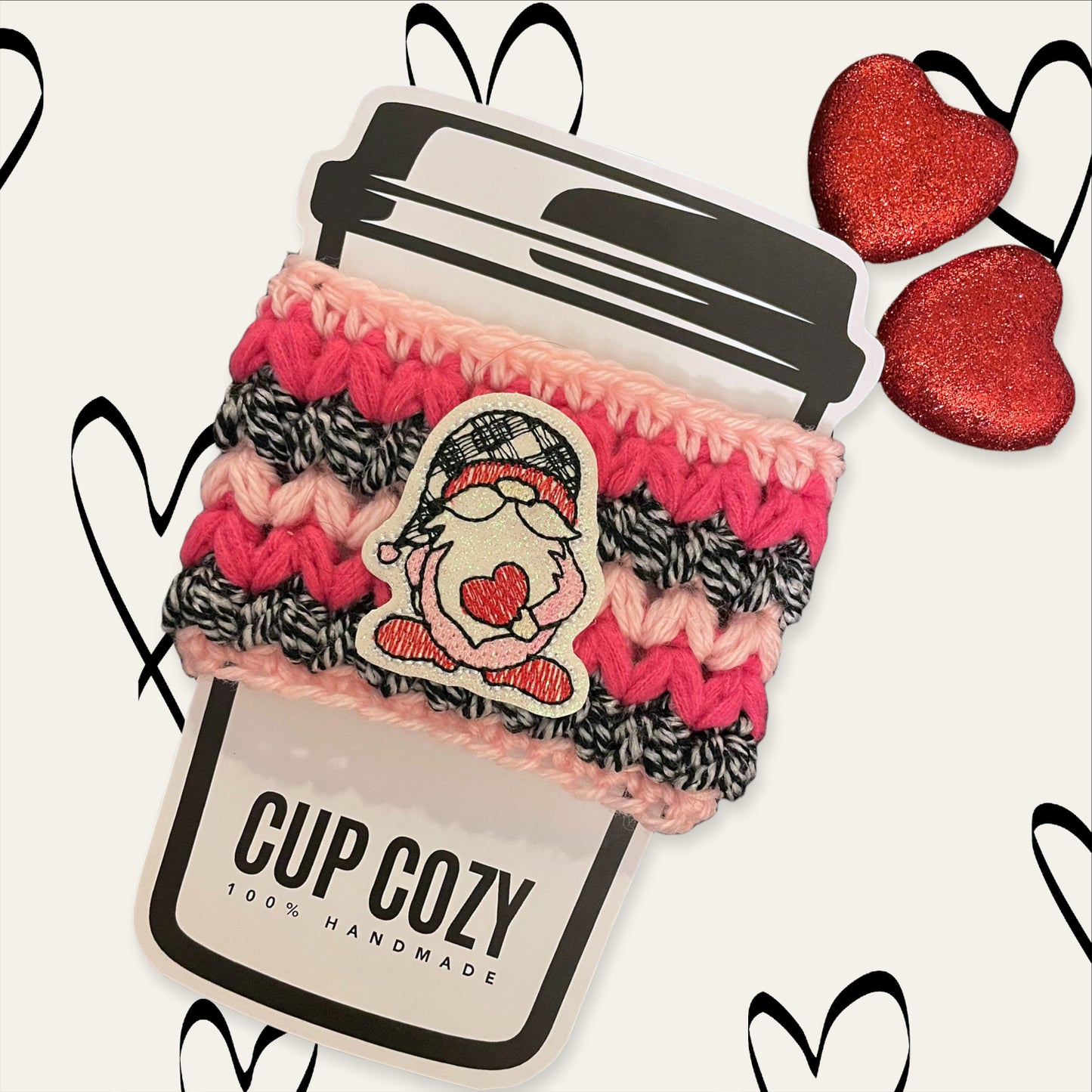 Gnomie Love Cup Cozy