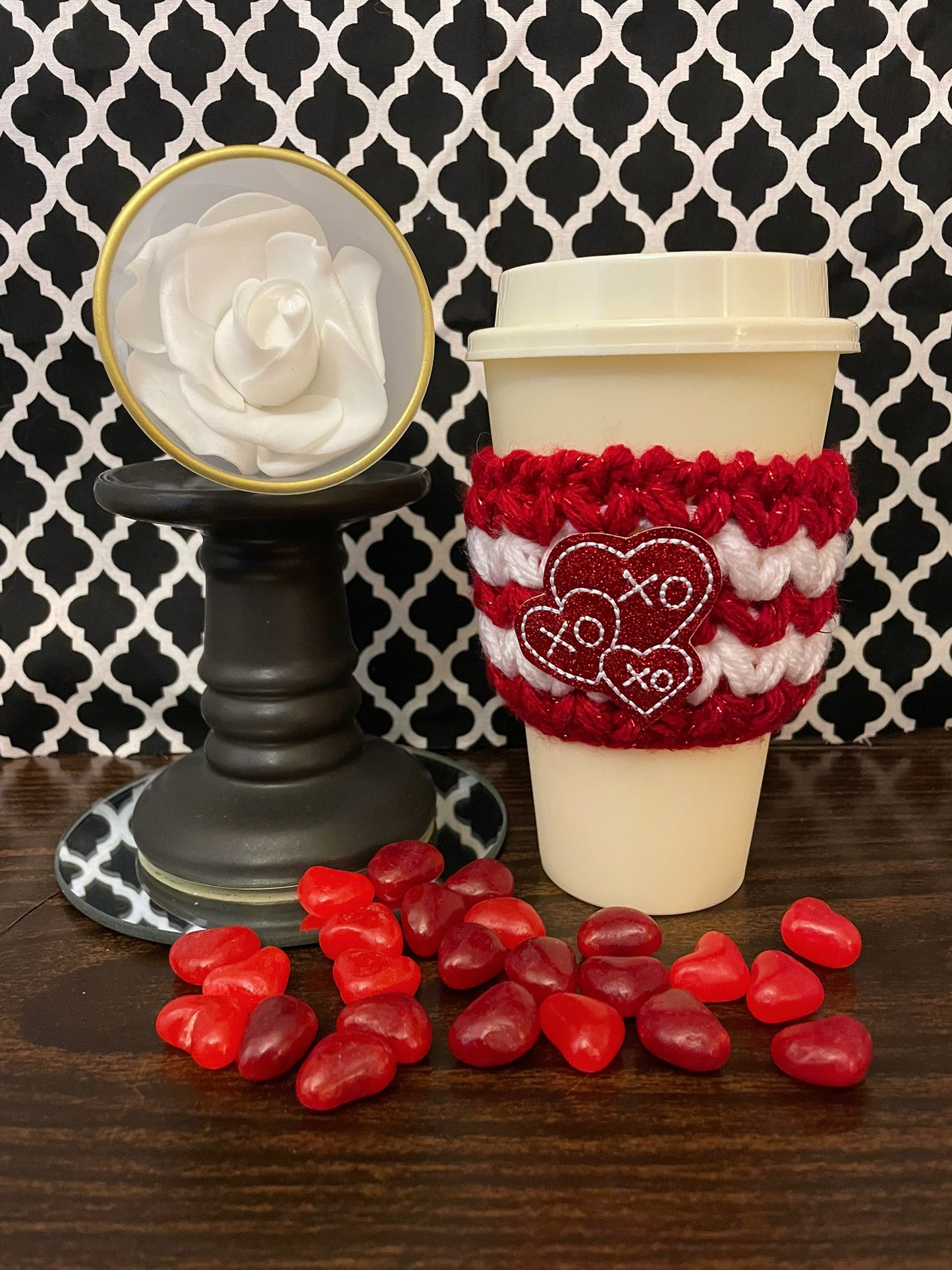 XOXO Hearts Cup Cozy