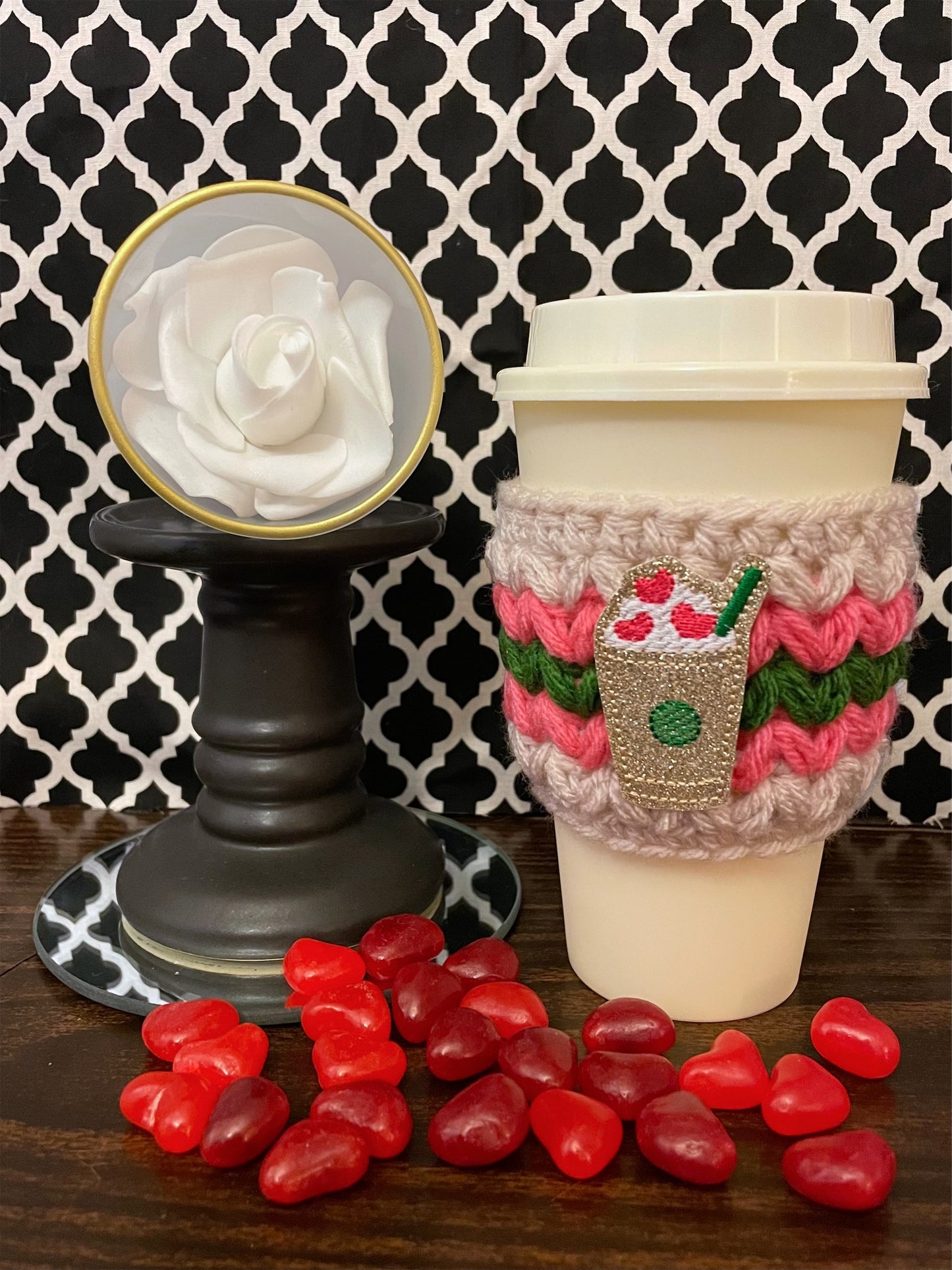 Valentine's Day Frap Cup Cozy