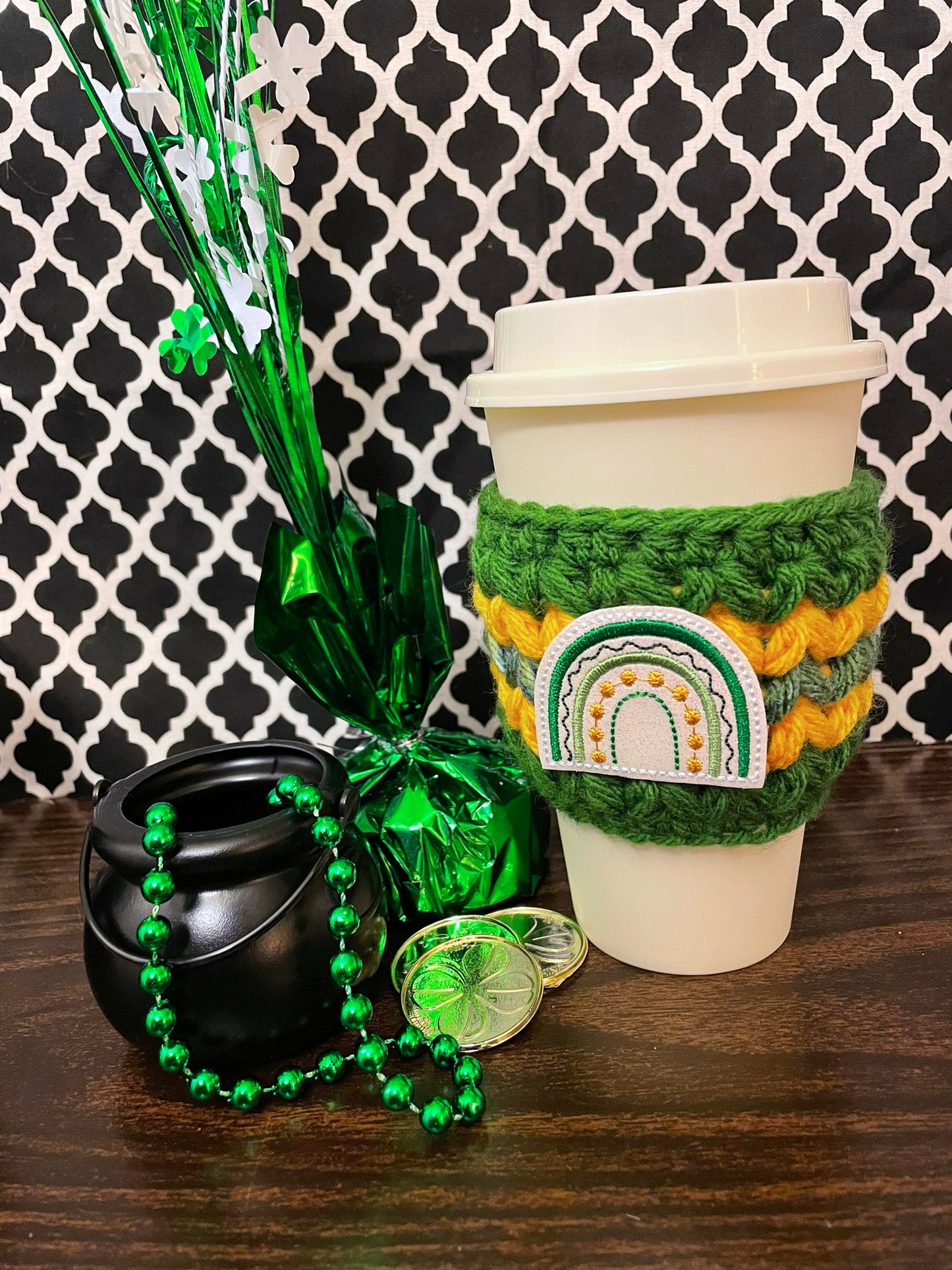 St Patty's Rainbow Cup Cozy